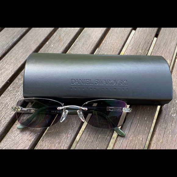 Daniel Swarovski Rimless Eyeglasses Frames Green - Picture 12 of 12